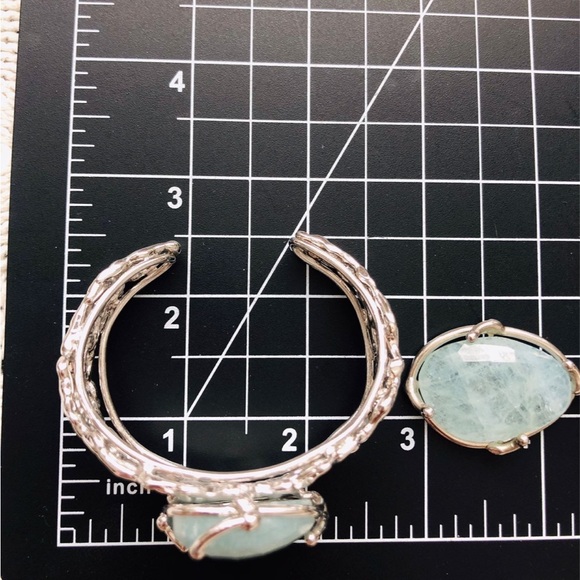 🔥Vintage Demi semi precious crystal bracelet necklace set - Picture 5 of 17